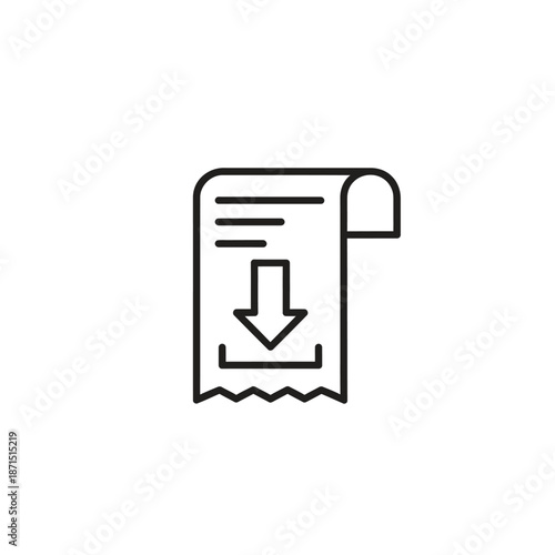 Digital Download Receipt Illustration for Online Transaction Confirmation