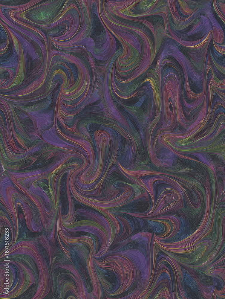 Fototapeta premium Dark marble texture with deep blue and wine red swirl pattern 