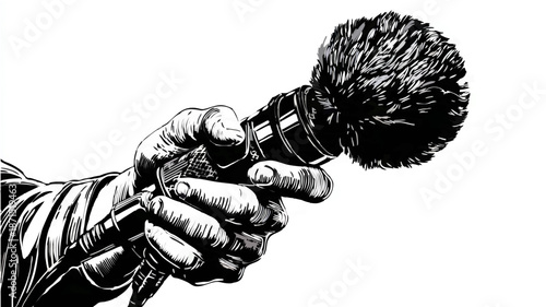 Smartphone Displays Scenic Landscape Connected to Network
