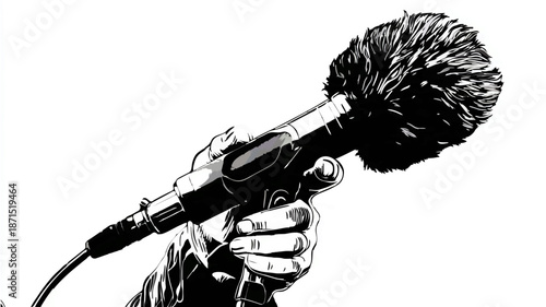 Smartphone Displays Scenic Landscape Connected to Network
