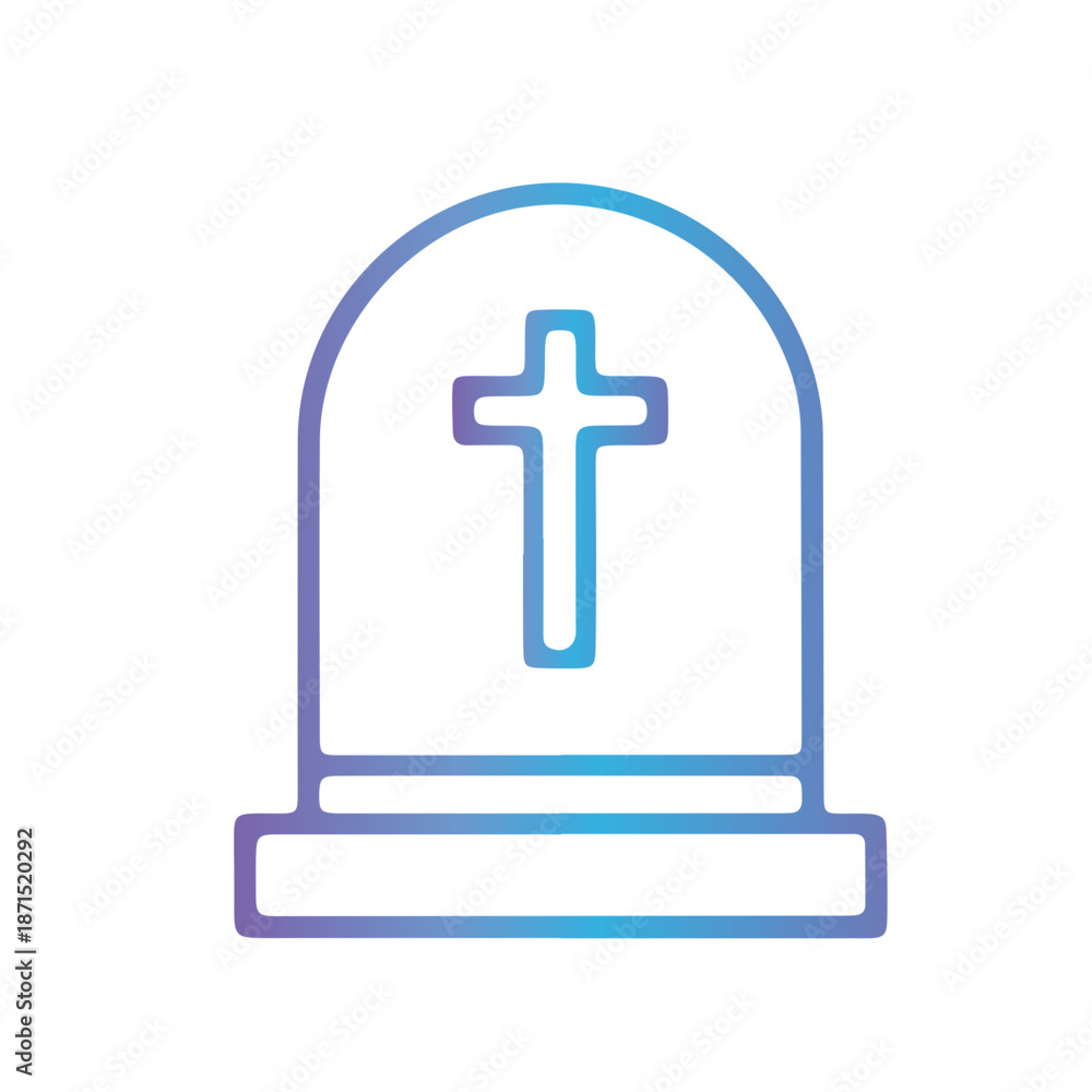 Obraz premium remembrance death icon vector design 