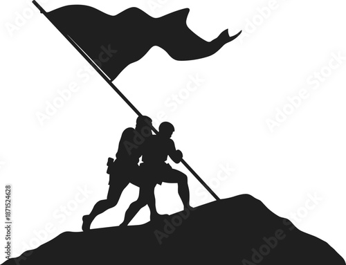 Monuments of Valor: High-Contrast Flag Raising on the Summit