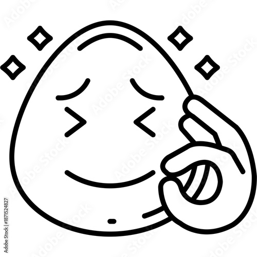 OK hand Outline Icon