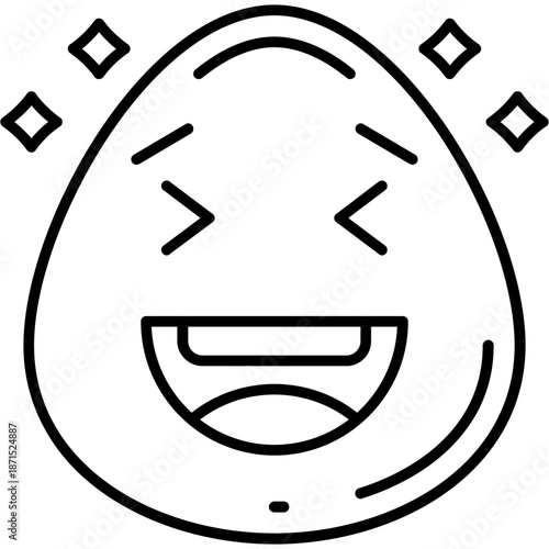 Laughing Outline Icon
