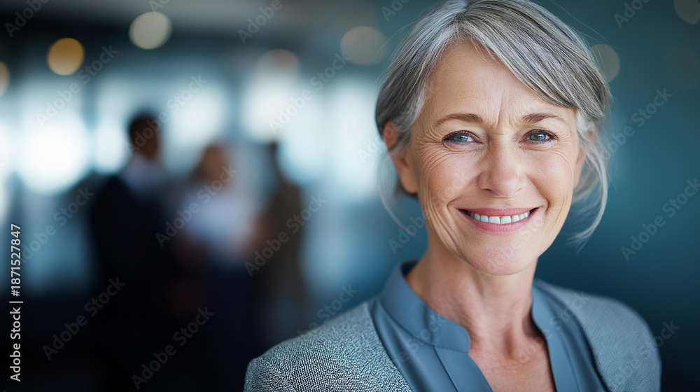 Obraz premium Happy mature professional faceless business woman executive having job interview HR manager business discussion female applicant colleague corporate office