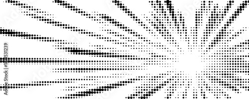 Edge frame. Halftone cartoon border. Pop art dot. Attention pattern. Faded attention texture.