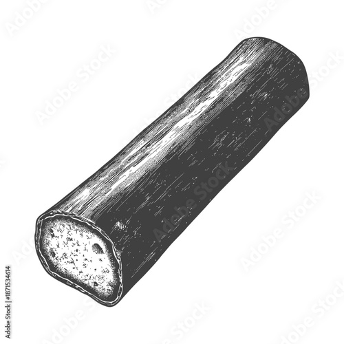 A Detailed Illustration Of A Rolled Pastry