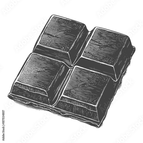 A Delicious Dark Chocolate Bar Ready To Eat