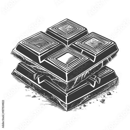 A Stack of Delicious Chocolate Bars Ready To Eat
