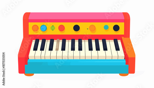 Cartoon Style Colorful Piano Toy