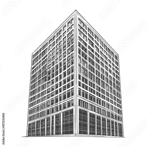 A Sketch of a Modern Multistory Building