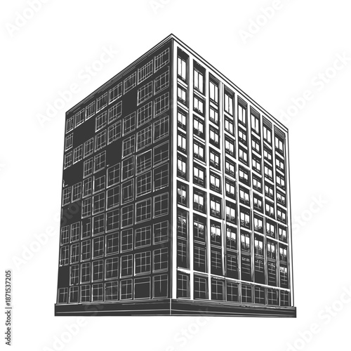 A Sketch of a Modern Multistory Building