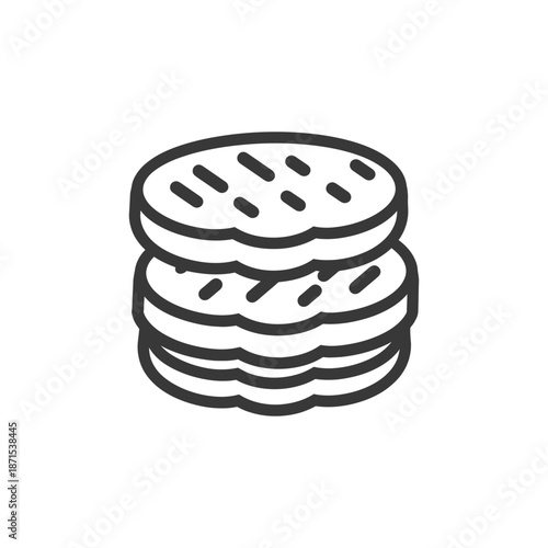 Stacked grilled patties ready for burger assembly