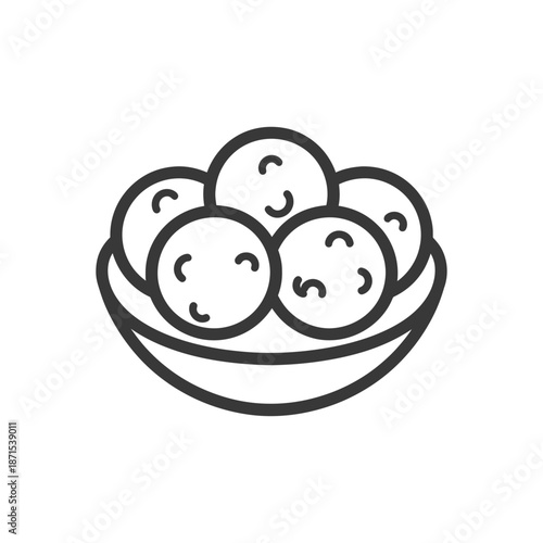 A Bowl of Round Food Items