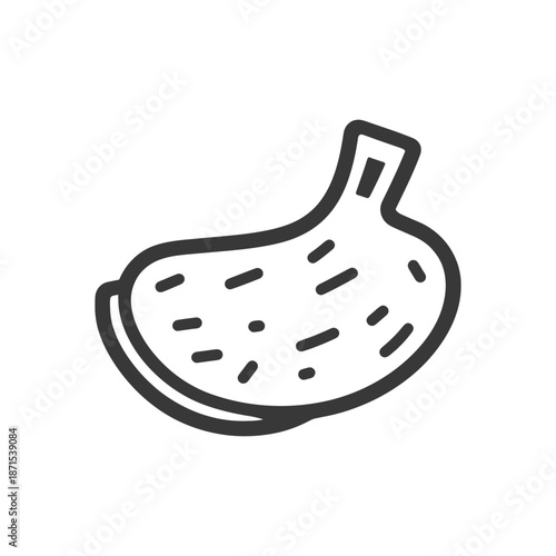 Line art illustration of a human stomach