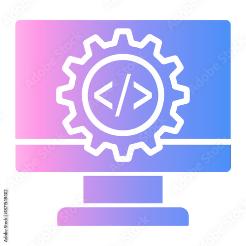 data integration Gradient icon