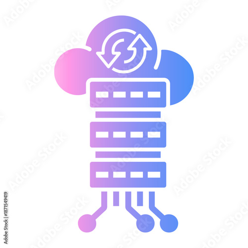 data integration Gradient icon