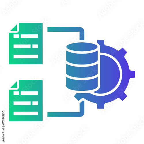 data integration Gradient icon