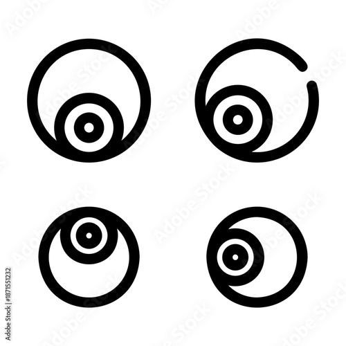 google eyes Line Icon