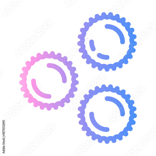 pompom Line Gradient Icon