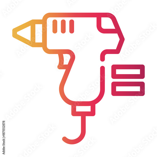 glue Line Gradient Icon