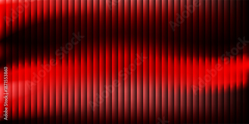 Abstract vertical stripes with red and black gradient for dramatic technology background, digital wallpaper, and cinematic presentation design