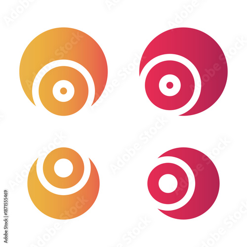 google eyes Gradient icon