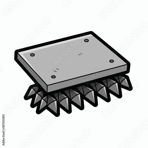 Spiky Anti Bird Device for Roofs and Ledges.
