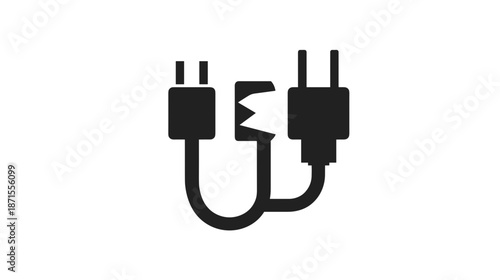 Damaged Electrical Cable and Plug.