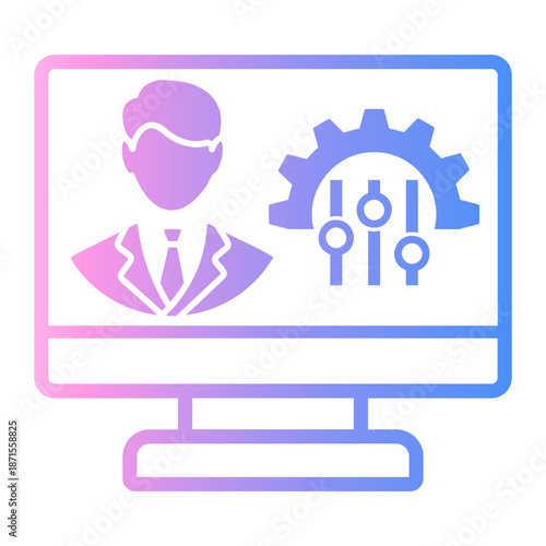 settings Line Gradient Icon