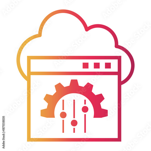 settings Line Gradient Icon