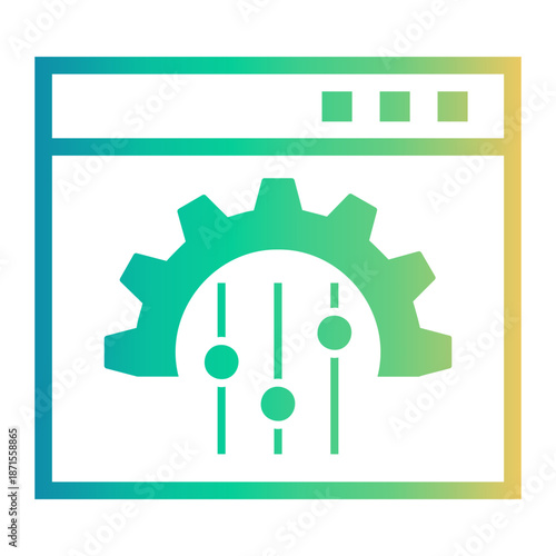 settings Line Gradient Icon
