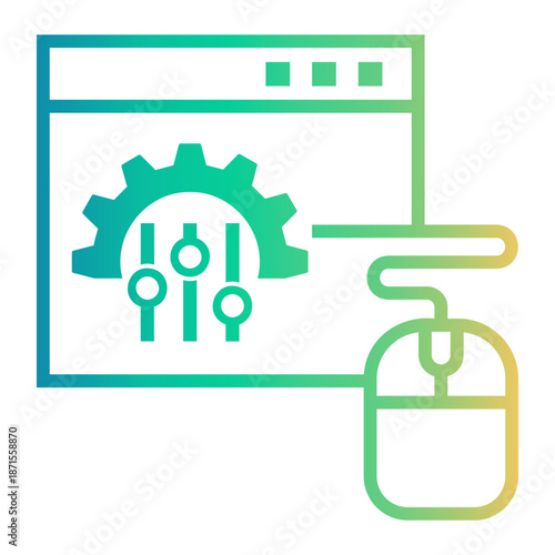settings Line Gradient Icon