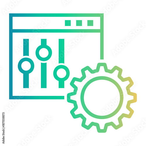 settings Line Gradient Icon