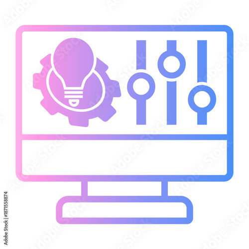 settings Line Gradient Icon