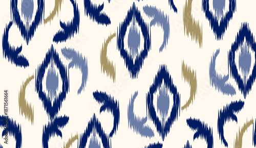 geometric ethnic vintage texture vector art design. textile fashion pattern line ikat seamless pattern and batik fabric texture asian background wallpaper geometry indian. Ethnic abstract ikat art .