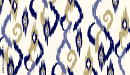 geometric ethnic vintage texture vector art design. textile fashion pattern line ikat seamless pattern and batik fabric texture asian background wallpaper geometry indian. Ethnic abstract ikat art .