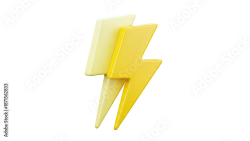 Two Yellow Lightning Bolt Icons