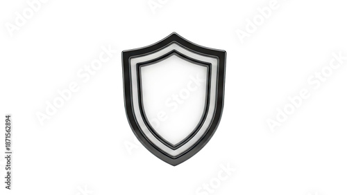3D Rendered Shield Icon