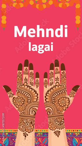 Mehndi Lagai Ceremony