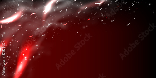 Realistic fire sparks and flying embers create a powerful heat effect against a dark background. Glowing red flames and hot ash particles evoke a burning fireplace or outdoor bonfire atmosphere.