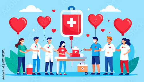 Healthcare Professionals Providing Medical Care and Support.