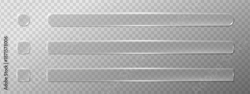 Minimalist glassmorphism frame set for high-tech HUD interfaces and mobile menus. The 3d glossy design with transparent liquid textures offers a professional look for cards and digital badges.