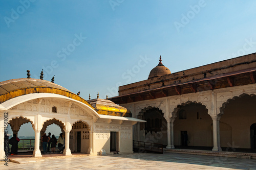 The Agra Fort (Qila Agra) is a historical Mughal fort in the city of Agra, also known as Agra's Red Fort. 