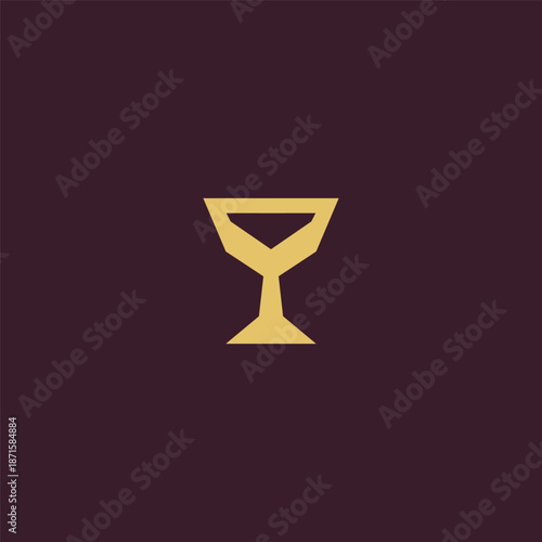 Geometric abstract chalice logo representing ritual, value, and sacred elegance.