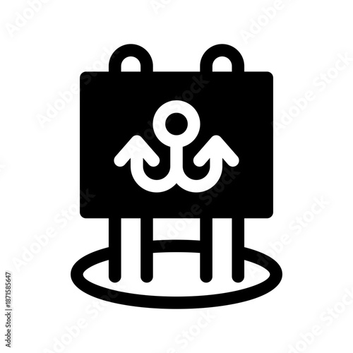Port Icon Vector Symbol Design Illustration