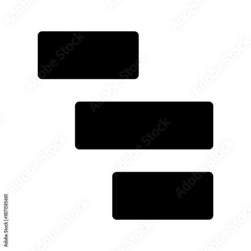 Gantt Chart Icon Vector Symbol Design Illustration