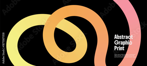 Vivid 3d squiggles and rainbow waves bring a digital graffiti energy to this abstract design. Geometric spirals and fluid gradient lines create a playful, dynamic atmosphere for festive tech events.