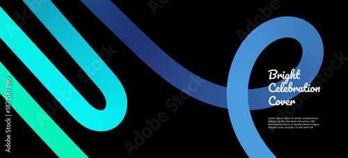 Groovy 3d ribbons and bold gradient curves flow with an organic liquid texture. This festive pattern of wavy doodles and colorful spirals is ideal for party posters and expressive art layouts.