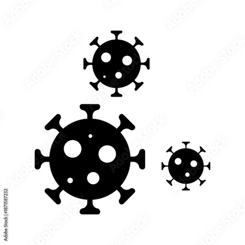 Virus icon. flat illustration of vector icon for web